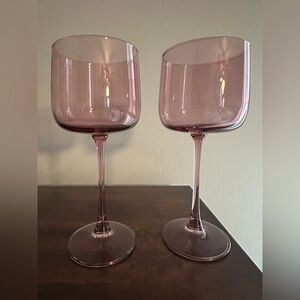 Our Place Purple Pink Wine Glasses
